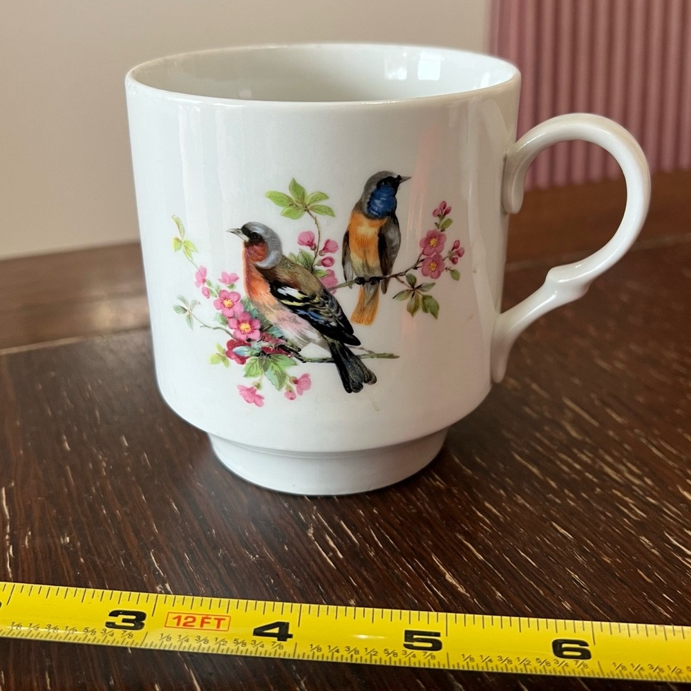 Bavaria Schumann Arzberg Germany bird cup ceramic mug
